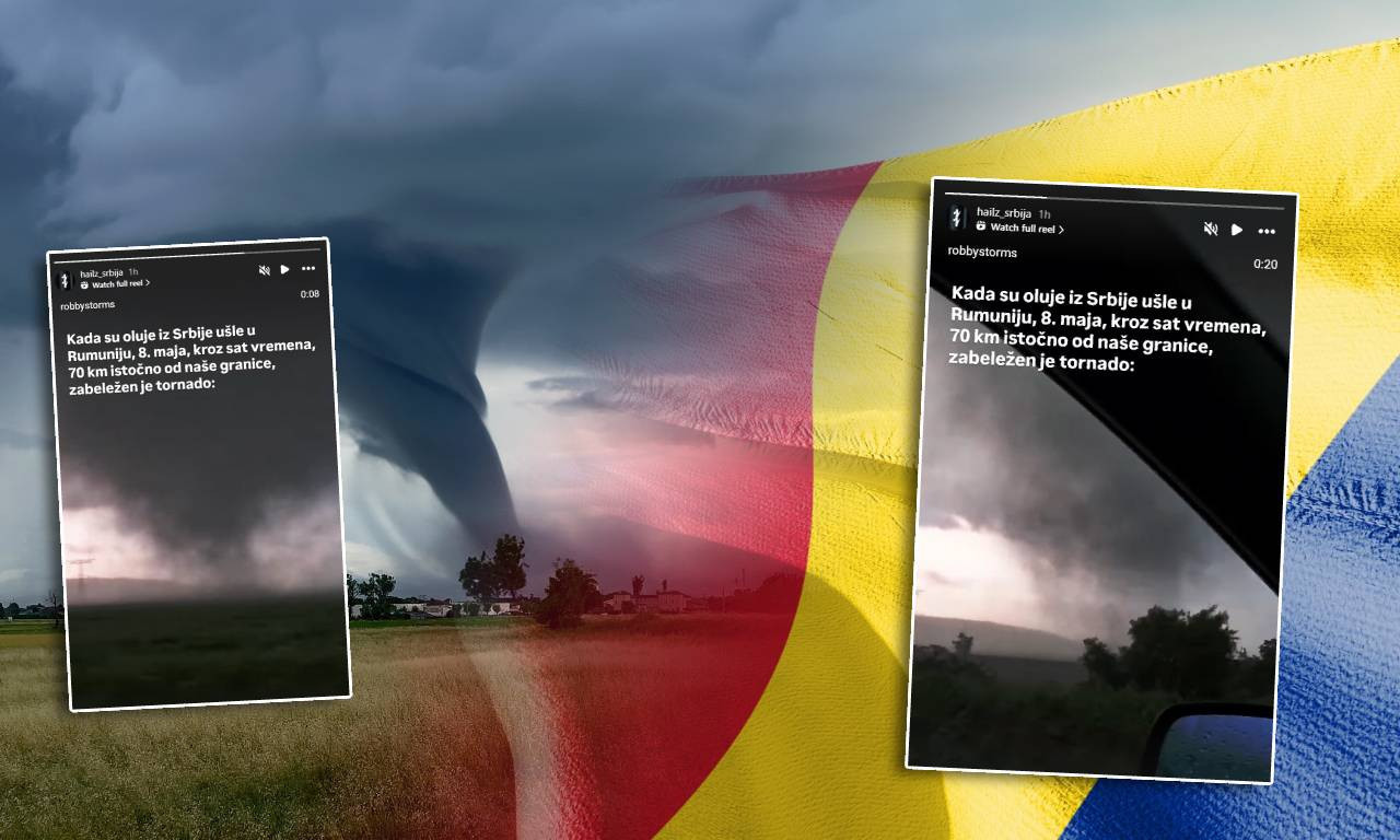 PAKAO SE PRESELIO IZ SRBIJE! Razorni tornado pogodio Rumuniju – sve krenulo od jedne oluje! (VIDEO)