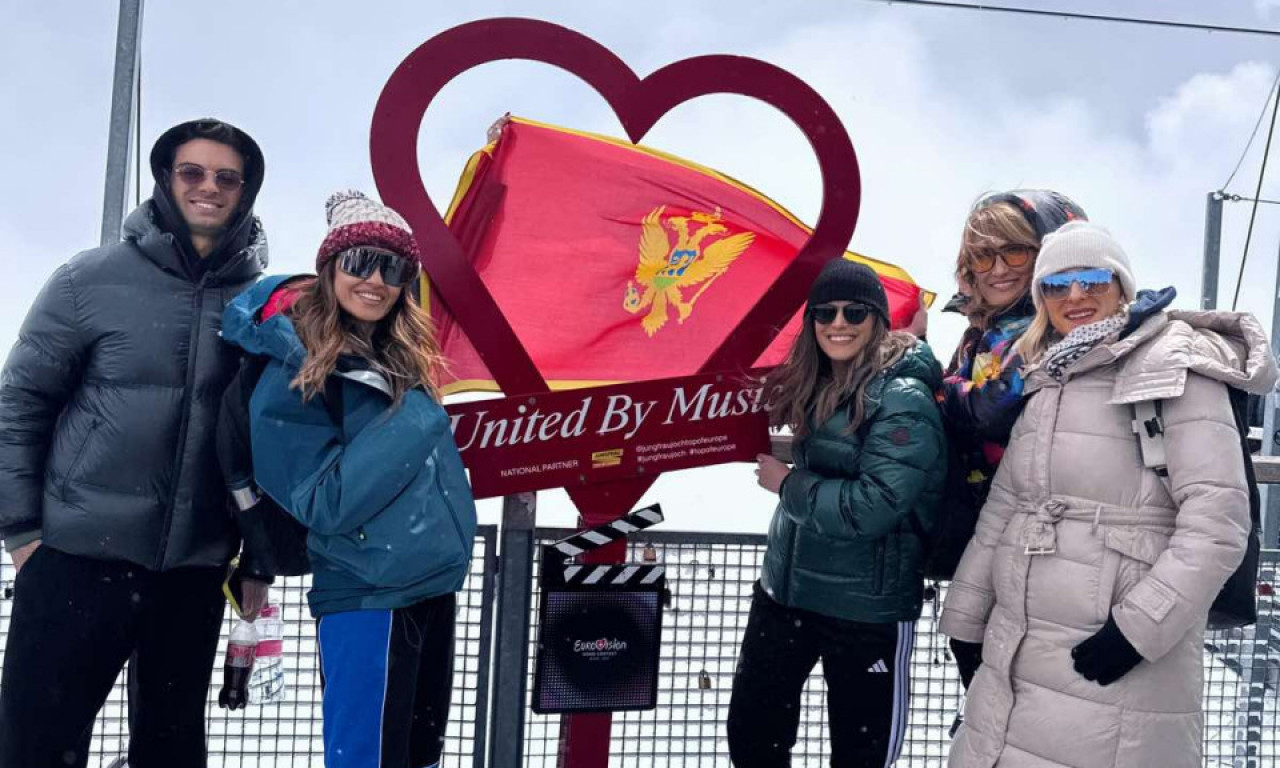 PREDAH PRED NASTUP U POLUFINALU "EVROVIZIJE"  Pogledajte gde je otišla Nina Žižić sa svojim timom (FOTO)