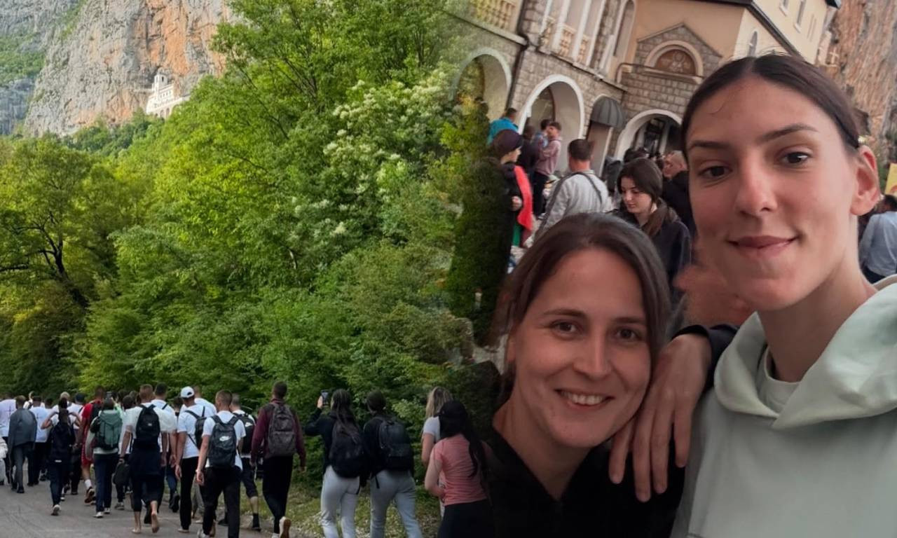 VERA JAČA OD SVEGA! Tijana Bošković prešla 70 kilometara do Ostroga sa krstom u rukama (FOTO)