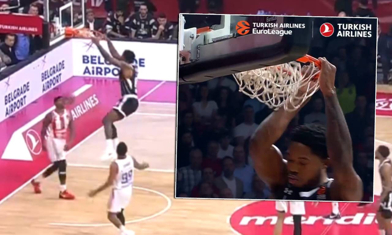 GROBARI, SEĆATE LI SE ONOG ZAKUCAVANJA TAJRIK DŽONSA? Da, baš tog - proglašeno je za najbolje u celoj Evroligi (VIDEO)