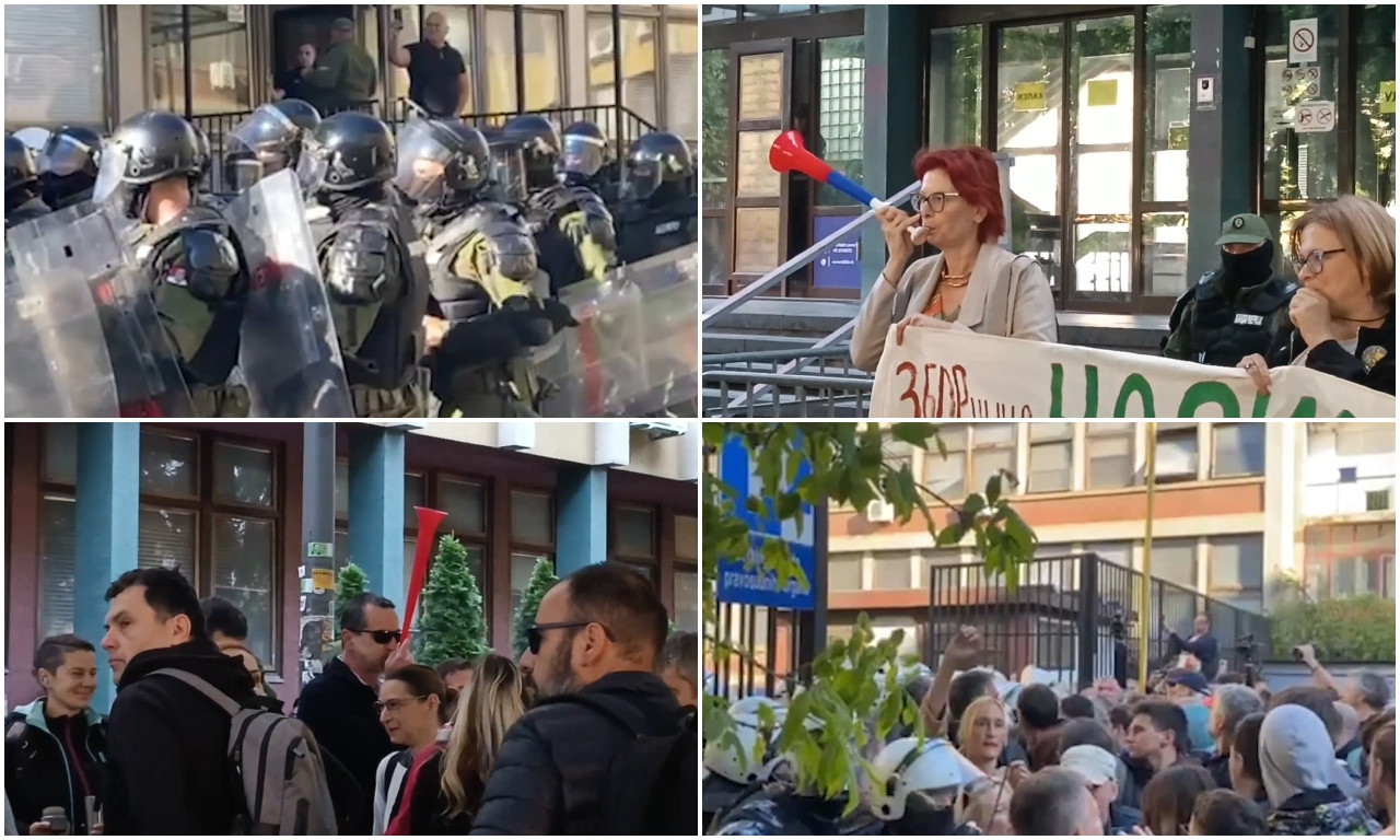 BLOKIRAN SUD, ZAPOSLENI NE MOGU NA POSAO! Pogledajte šta se dešava danas u Novom Sadu (VIDEO)