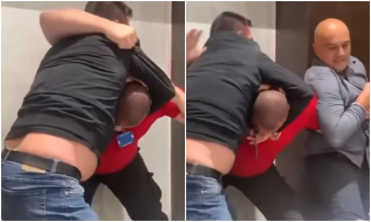 ODBORNIK DAVIO RADNIKA OBEZBEĐENJA! Šokantni snimci sa sednice Skupštine u Kraljevu! (VIDEO)