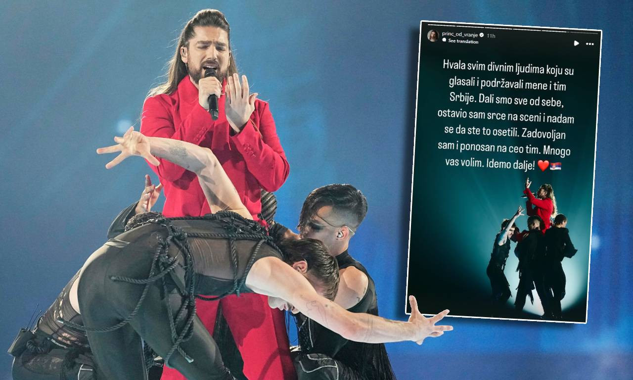 "OSTAVIO SAM SRCE NA SCENI" Princ od Vranje poslao jaku poruku posle ispadanja sa pesme Evrovizije 2025
