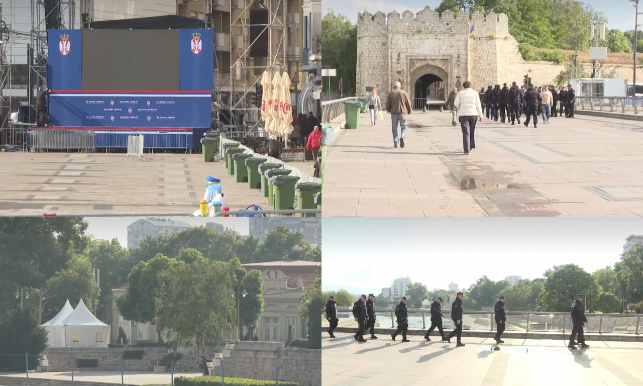 VELIKA BINA, VIDEO BIMOVI, SRPSKE TROBOJKE... Mnogo ljudi već na ulicama! Ovako izgleda Niš pred veliki skup (VIDEO)