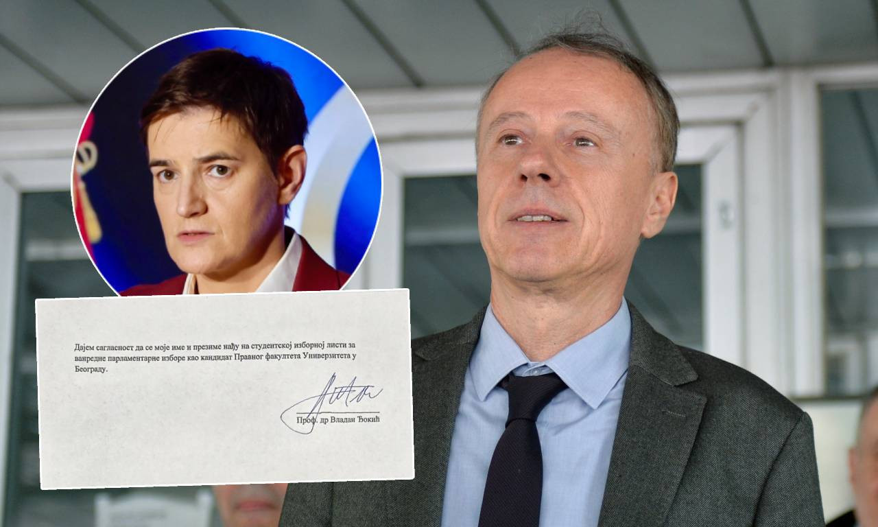 REKTOR ĐOKIĆ POTPISAO SAGLASNOST DA BUDE NA BLOKADERSKOJ LISTI Ana Brnabić zahteva njegovu ostavku! (FOTO)