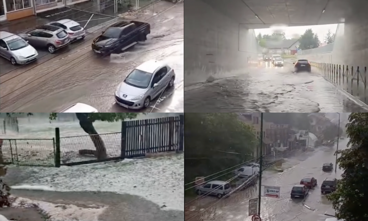 KOJI DEO SRBIJE DANAS UDARA NEVREME? Stravičan grad sa pljuskom paralisao pola zemlje - RHMZ već uključio upozorenja!