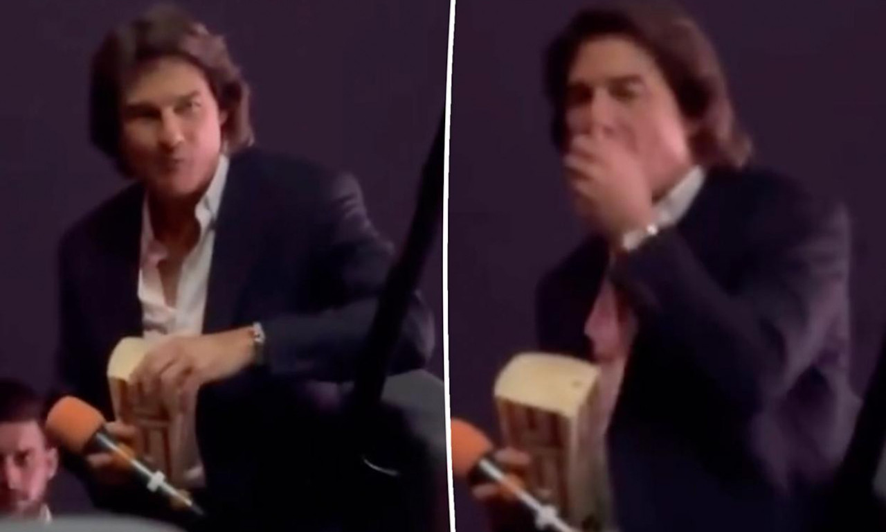 "NIŠTA KOD NJEGA NIJE NORMALNO" Tom Kruz i scena s kokicama koja je zapalila mreže! (VIDEO)