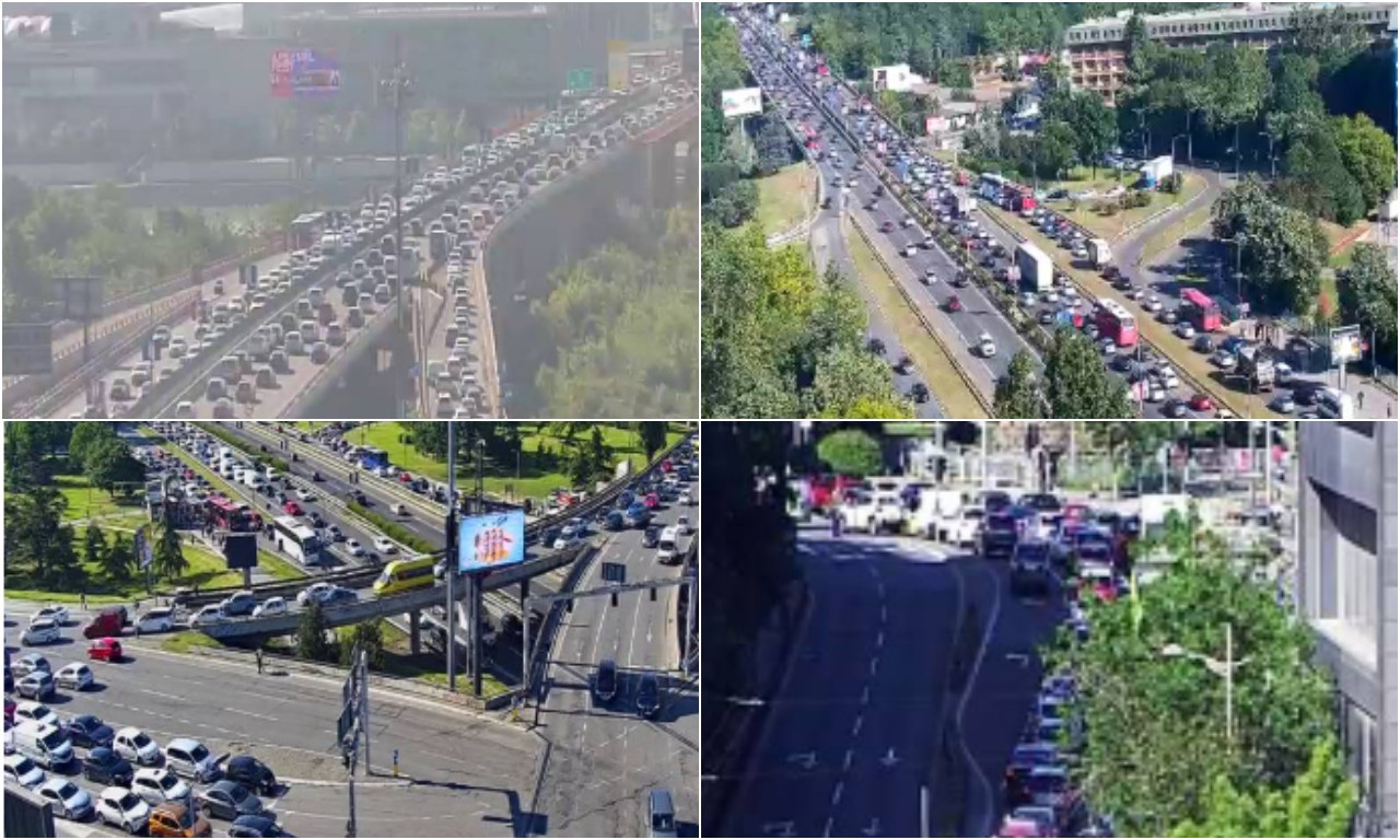 BEOGRAD U CRVENOM! TOTALNI JE KOLAPS Ceo grad stao, gužve su gde god da krenete - evo šta se dešava (FOTO)