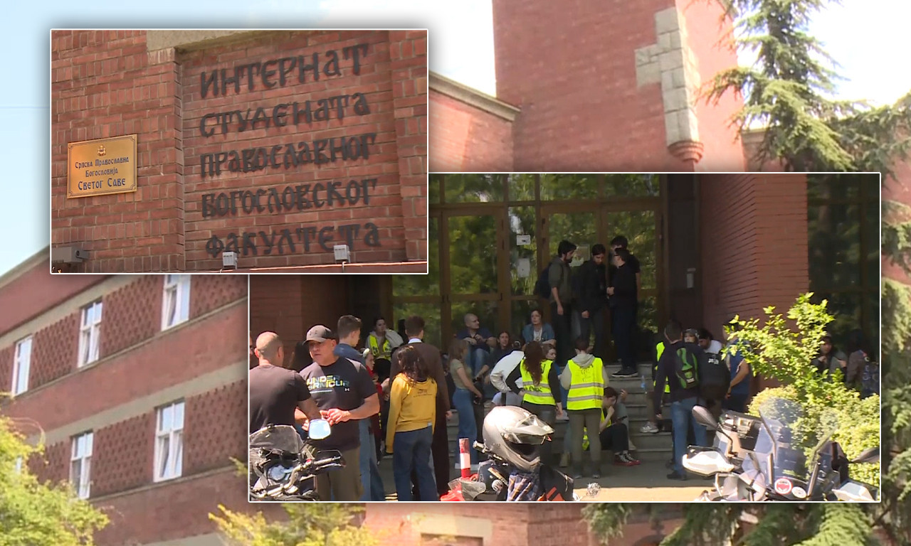 BLOKIRAN BOGOSLAVSKI FAKULTET Evo šta studenti danas rade u Beogradu (FOTO+VIDEO)