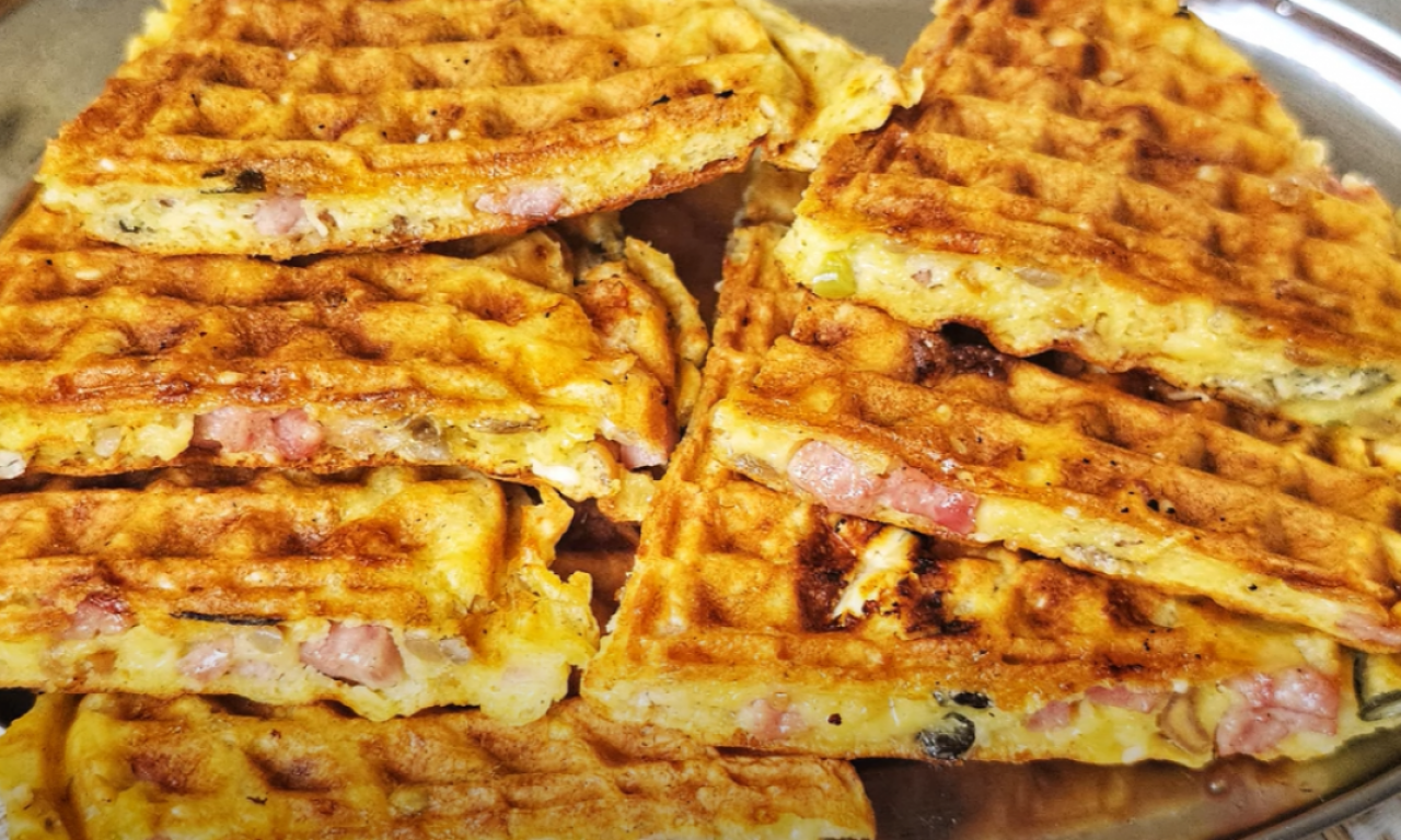 SLANI VAFL SA ŠUNKOM I SIROM Fanstastično pecivo i ukus, ima da se traži još!