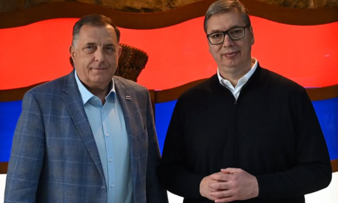 VUČIĆ SE SASTAO SA DODIKOM: Dobar razgovor, Srbija će uvek biti uz Republiku Srpsku!
