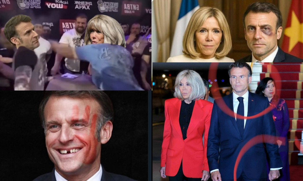 „MOJA ŽENA ME UDARA, ALI TO JE ZA MOJE DOBRO“ Emanuel Makron postao „kralj mimova“ nakon snimka sa Bridžit