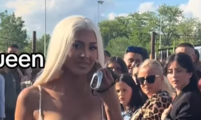 MODNI ŠOK U PRIŠTINI Maturantkinja u „zabranjenoj“ haljini zapalila mreže – hrabrost ili skandal?