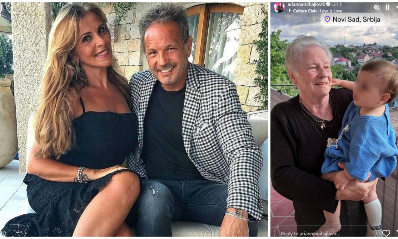 U CRNINI I SA OSMEHOM ZA UNUKA Majka Siniše Mihajlovića ne pušta malenog Sinišu Leona iz zagrljaja -Ariana objavila sve