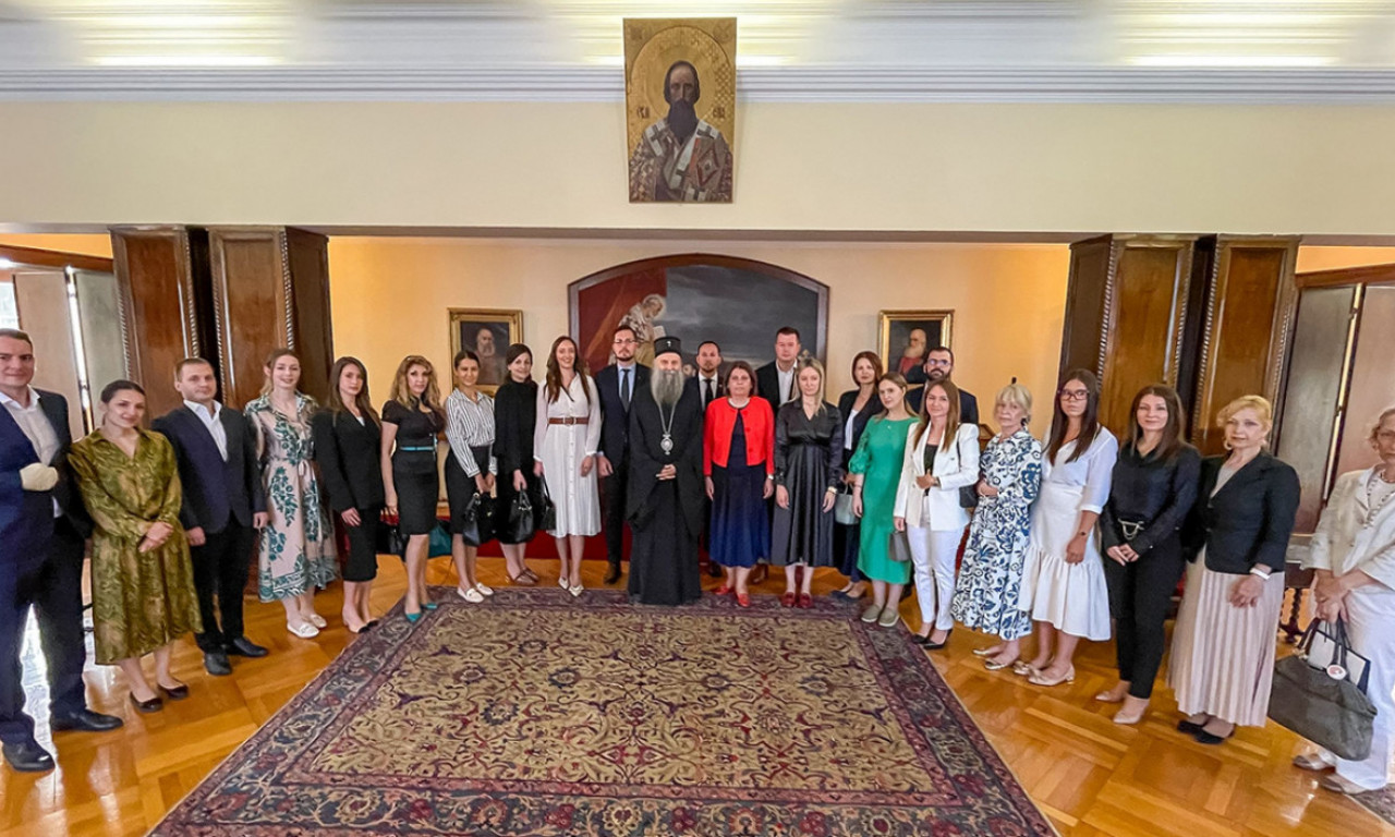 SUSRET U PATRIJARŠIJSKOM DVORU: Patrijarh Porfirije razgovarao sa polaznicima Diplomatske akademije MSP