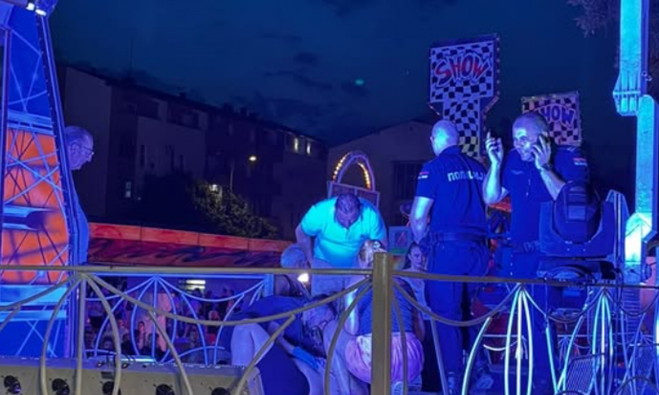 DEVOJČICA JE ISKLIZNULA I PALA NA PLOČNIK: Građani upozoravali vlasnika sprave u luna parku, nešto nije bilo u redu!