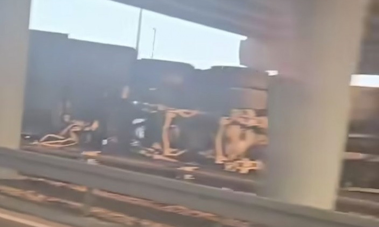 PREVRNUO SE KAMION KOD NOVOG SADA Stvaraju se zastoji (VIDEO)