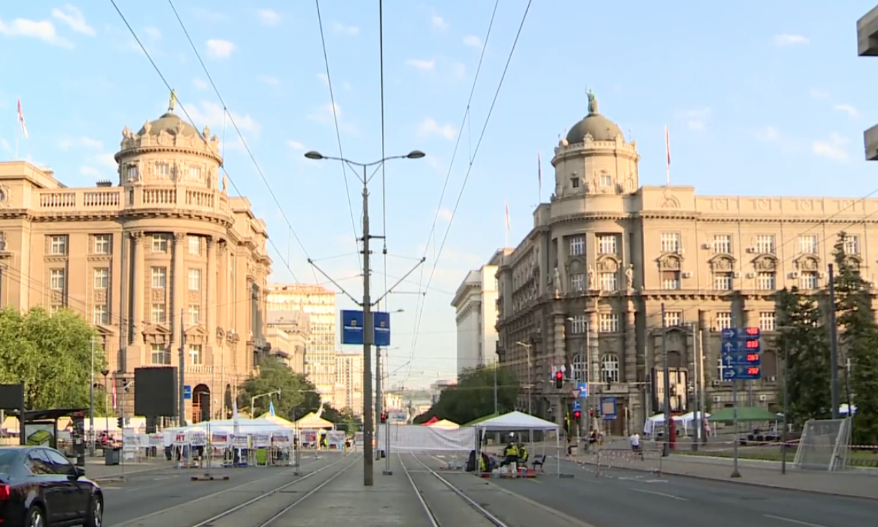 NEMANJINA I KNEZA MILOŠA BLOKIRANE ČETVRTI DAN ZAREDOM Obavezno zaobiđite ovaj deo Beograda (VIDEO)