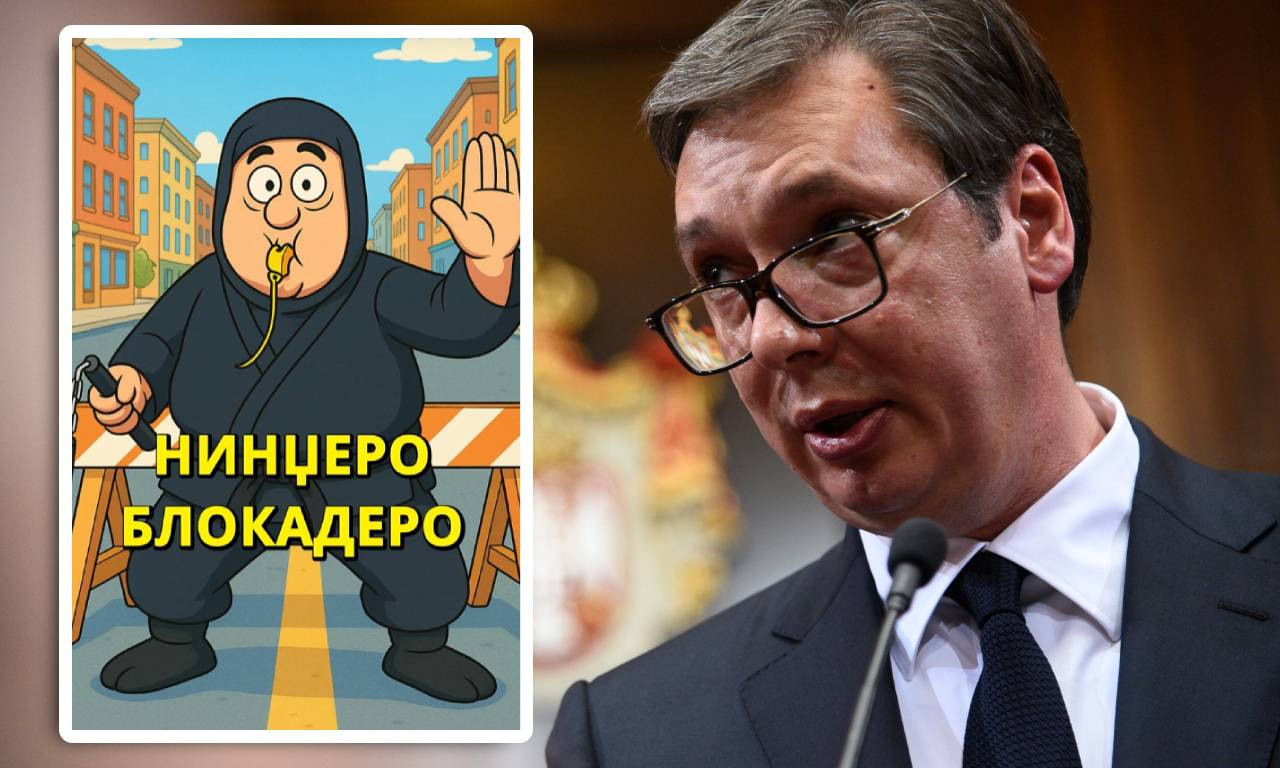 "NINDŽERO BLOKADERO" Vučić o blokaderima ispred Vlade i ovim veštinama (VIDEO)