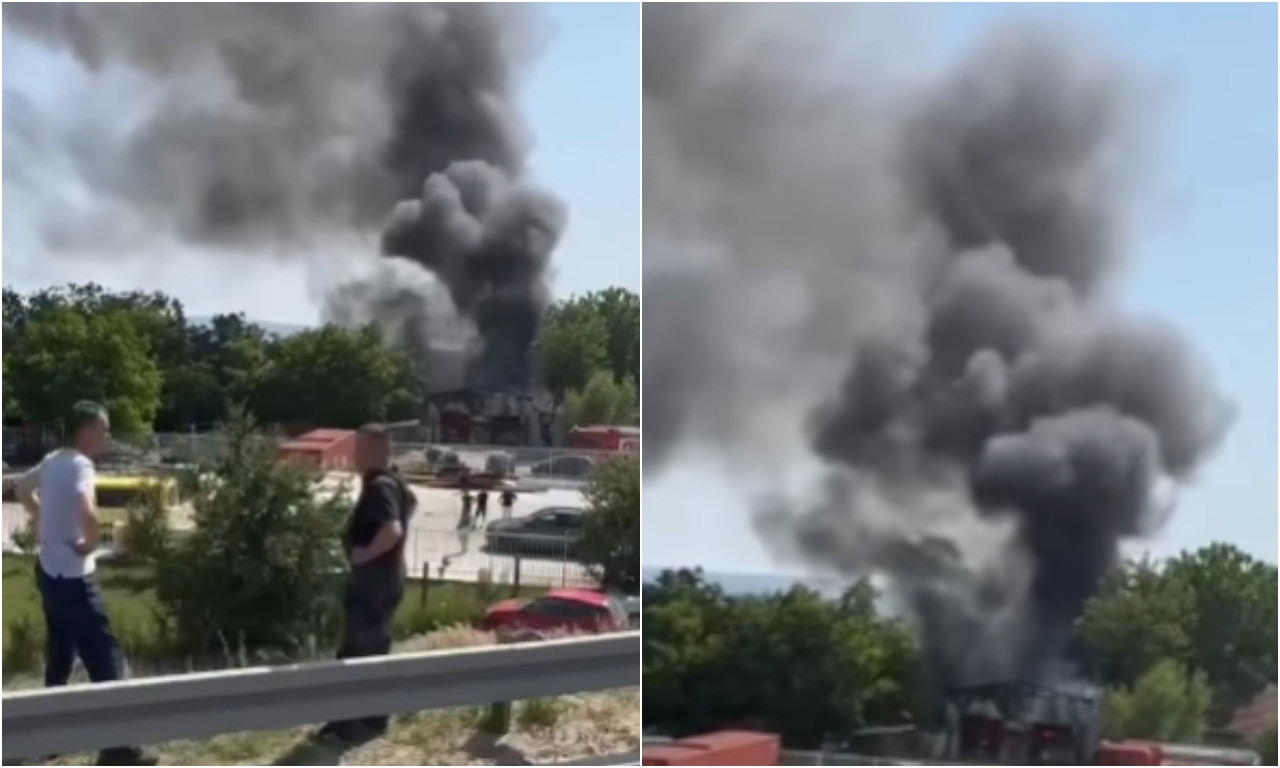 KULJA GUST I CRN DIM, VATRA BUKTI Jeziv prizor kod Novog Sada, vatrogasci na nogama (VIDEO)