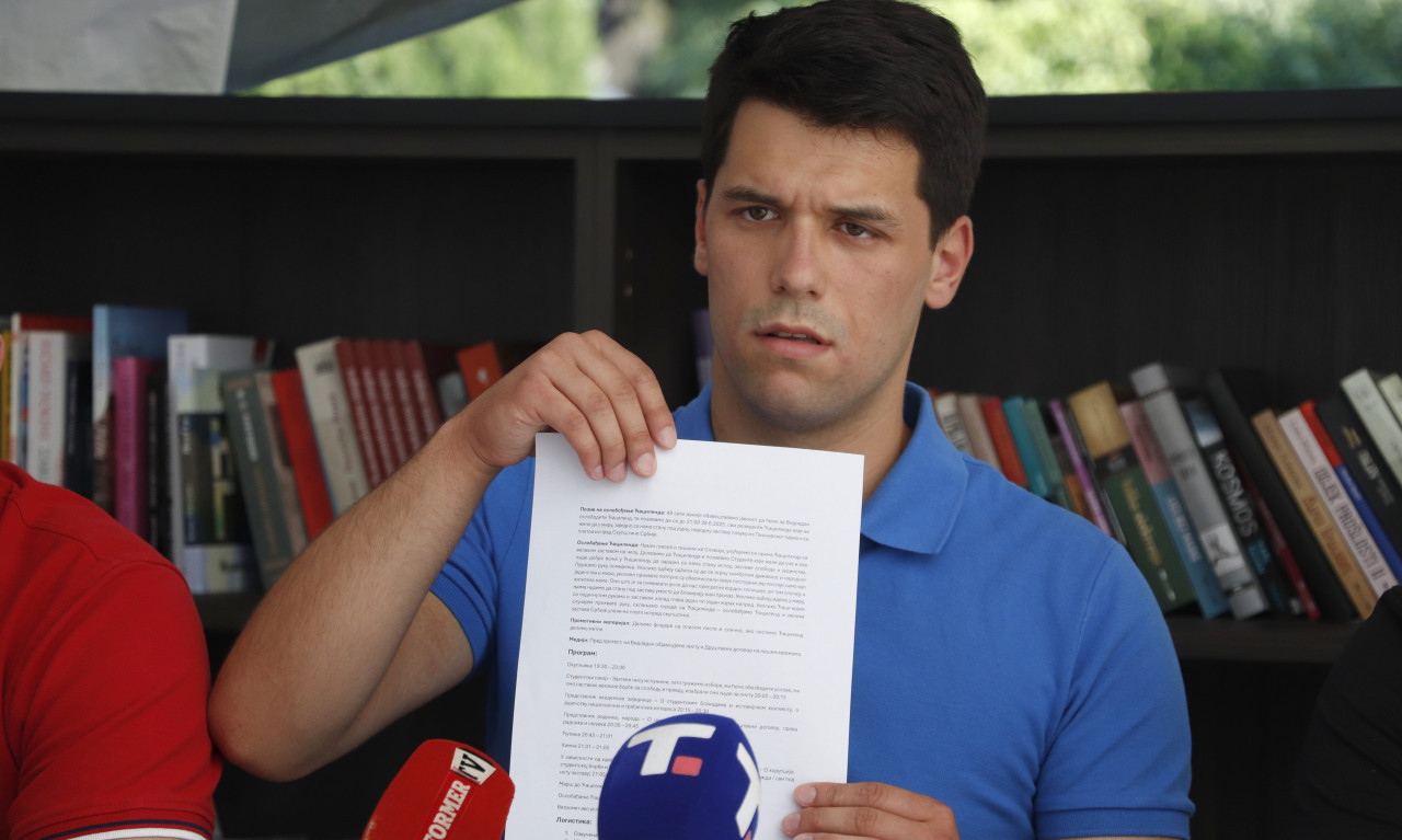 "STUDENTI U BLOKADI PLANIRAJU NAPAD NA VIDOVDAN" Pogledajte pismo koje je stiglo u Pionirski park (FOTO+VIDEO)