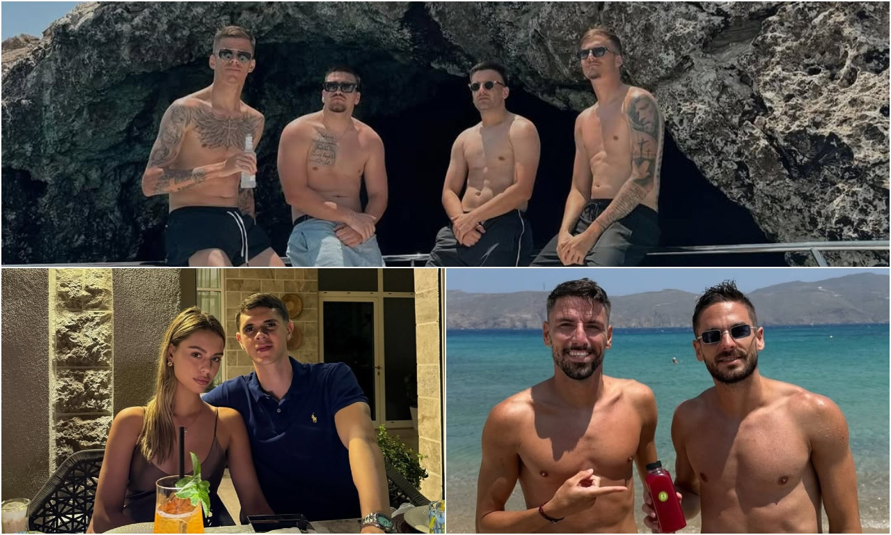 GORI MIKONOS, A GORI BOGAMI I CRNA GORA! Ovde srpski fudbaleri troše zarađene milione - evo ko je gde i sa kim (FOTO)