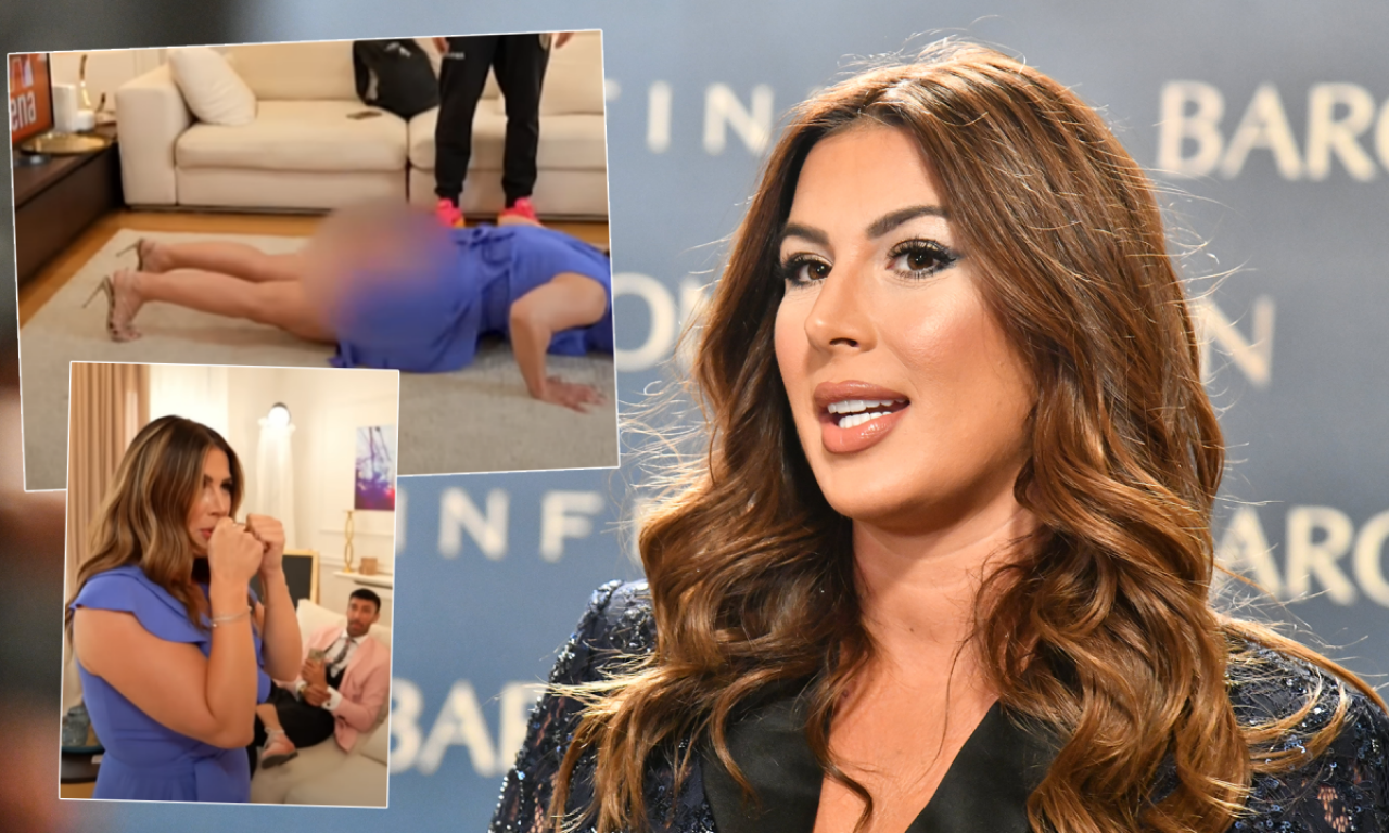 KAD ENA POPOV UDARI! Voditeljka pokazala mišiće, ali i malo više nego što je planirala - haljina neće da sluša!