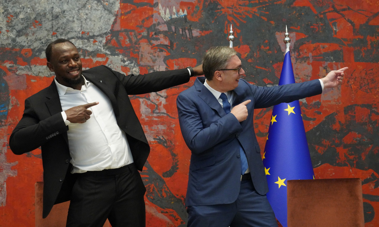 VUČIĆ UGOSTIO LEGENDARNOG ATLETIČARA Bolt poručio: Uzbuđen sam što ću moći da predstavim Ekspo 2027. celom svetu (VIDEO)