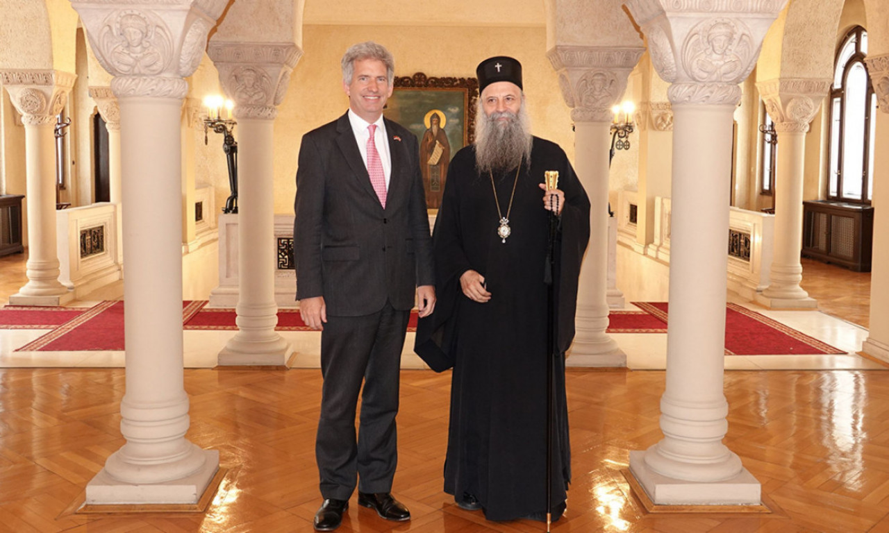 PATRIJARH PORFIRIJE SE SATAO SA AMBASADOROM UJEDINJENOG KRALJEVSTVA Evo o čemu su razgovarali (FOTO)