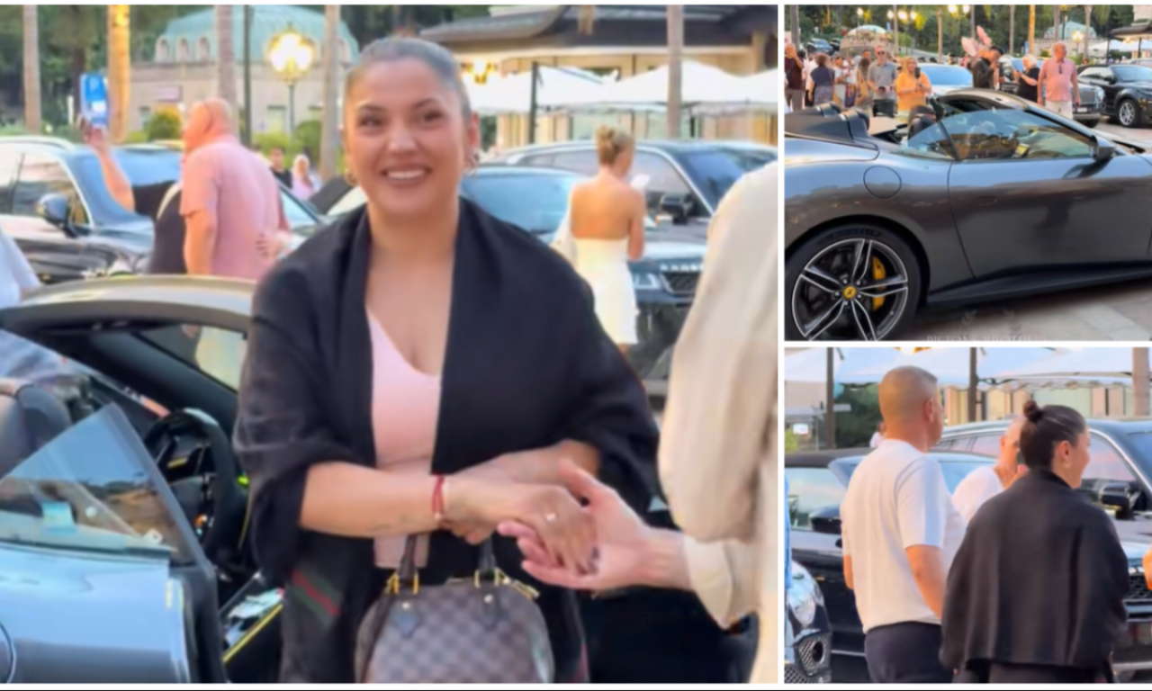 NADICA ADEMOV U MONAKU SA SUPRUGOM VOZI FERARI VREDAN 300 000 EVRA! Prestižni hotel objavio snimak