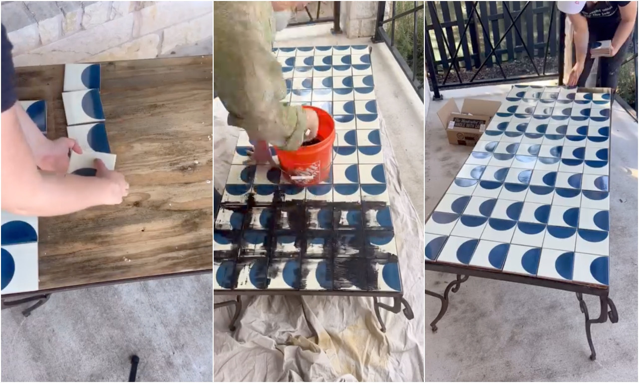 STARI STO U NOVOM RUHU Kako da sami napravite keramički sto iz snova