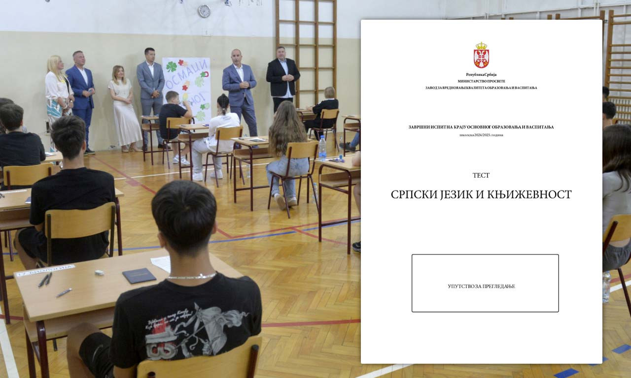 OVO SU REŠENJA TESTA IZ SRPSKOG JEZIKA!