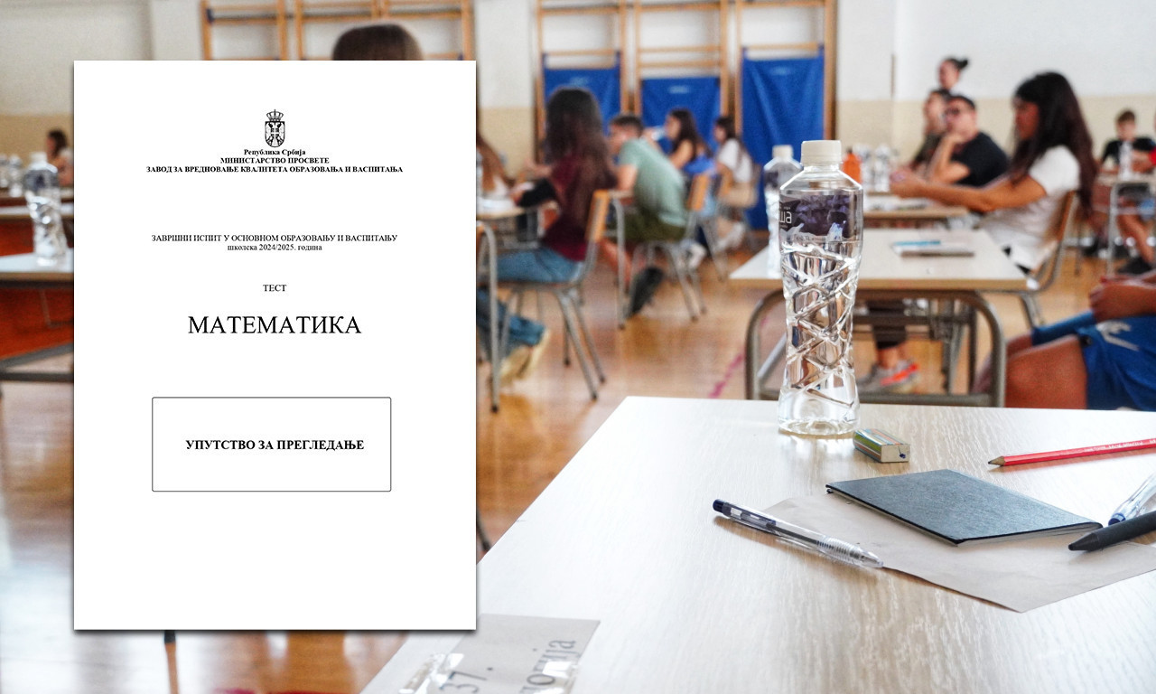 OVO SU REŠENJA TESTA IZ MATEMATIKE!