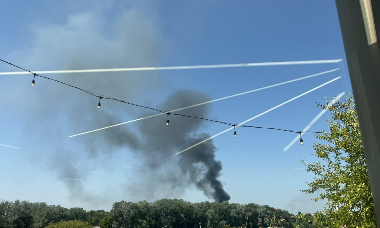 GORI POZNATI SPLAV NA NOVOM BEOGRADU! Crn dim se diže u nebo, građani uplašeni (FOTO+VIDEO)