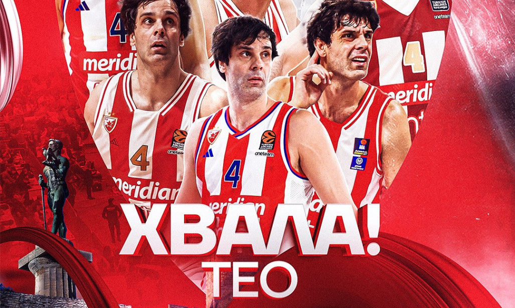 CRVENA ZVEZDA SE EMOTIVNO OPROSTILA OD LEGENDE: "Teo, hvala ti na svemu!"