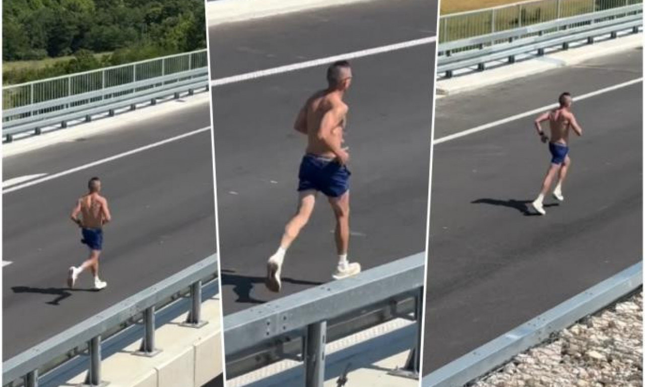 ŠOK SCENA SA NOVOG DELA PUTA ČAČAK-POŽEGA: Napolju gori sve, a direktor "Puteva Srbije" trči 12 kilometara (VIDEO)