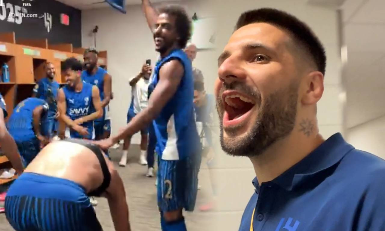 MITROVIĆ NAPRAVIO SPEKTAKL U SVLAČIONICI AL HILALA Pogledajte kakvu žurku kapiten pravi - ovo samo Srbin može (VIDEO)