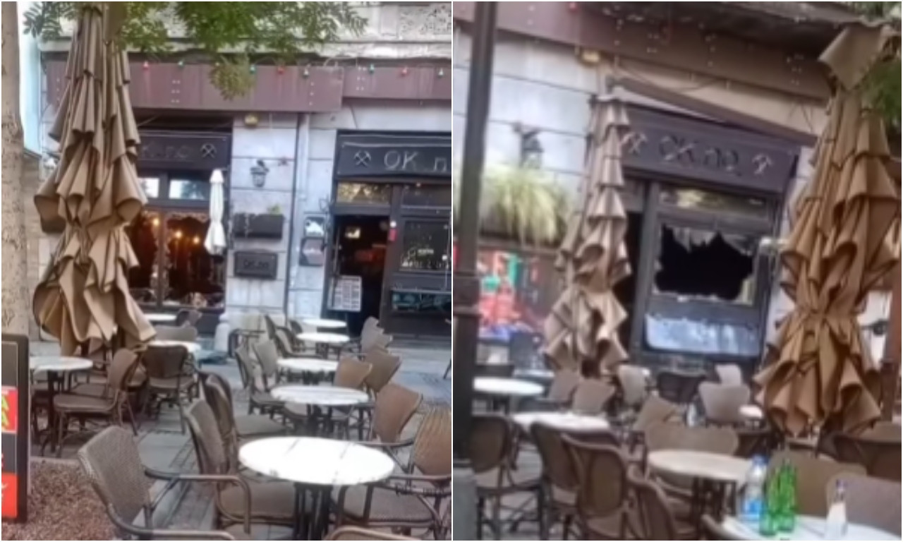 NA BEOGRADSKI KAFIĆ BAČEN MOLOTOVLJEV KOKTEL Vatra gutala popularni lokal u centru (VIDEO)