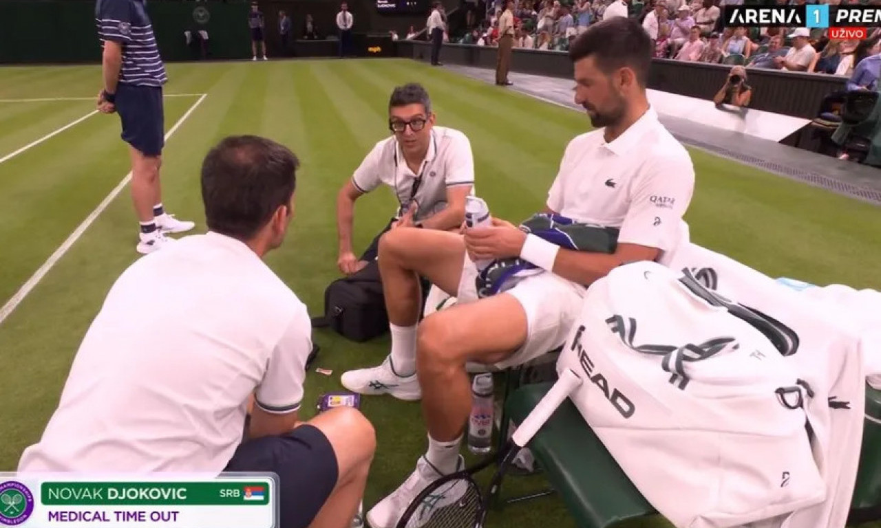 ĐOKOVIĆU POZLILO NA VIMBLDONU: Tražio doktora, a onda je dobio ovo - dramatične scene (FOTO)