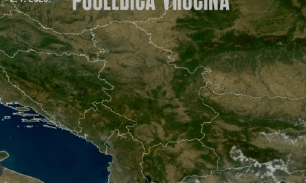 ŠOKANTNI SATELITSKI SNIMCI Ekstremna suša i vrućina pustoše jugoistočnu Evropu, evo kako izgleda Srbija