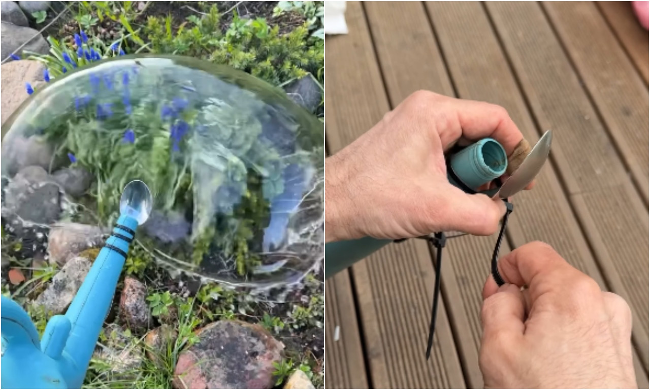 NIJE ŠALA – OVO RADI! Uz jednu kašiku napravite najjeftiniju prskalicu za cveće