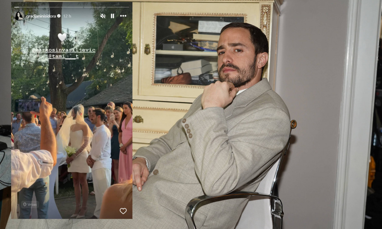MARKO VASILJEVIĆ STAO NA LUDI KAMEN: Glumac iz "Tajni vinove loze" oženio Tamaru, slavlje uz narodnjake i osmehe