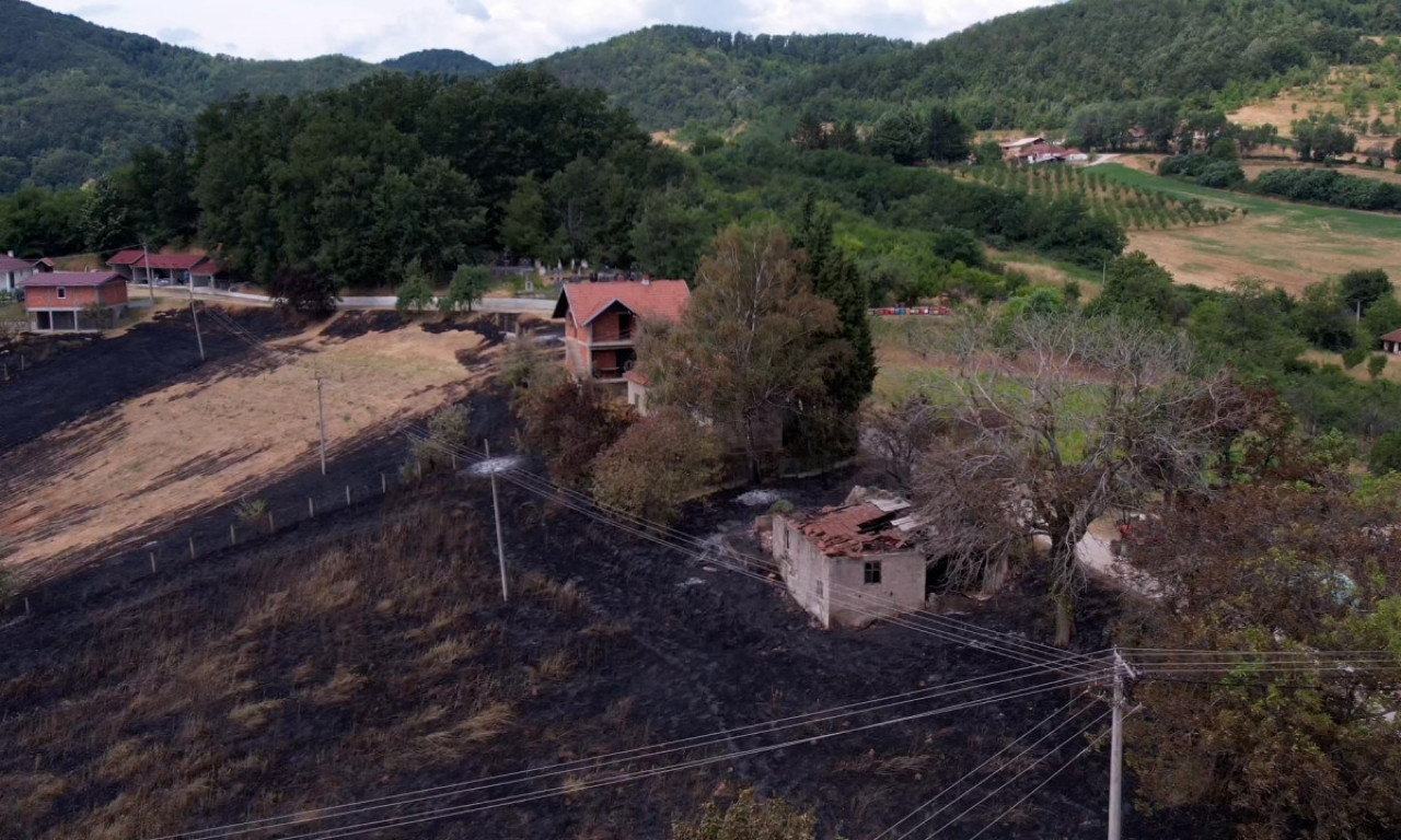"PLAŠILA SAM SE DA ĆEMO SVI IZGORETI!" Prizor iz sela kod Čačka slama srca - vatrena stihija progutala sve (FOTO+VIDEO)