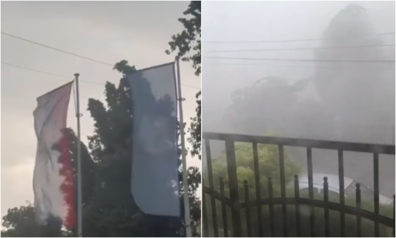 OLUJA U OVOM DELU SRBIJE Crni oblaci i grad - ovakvo nevreme ne viđamo često, pazite se! (FOTO + VIDEO)