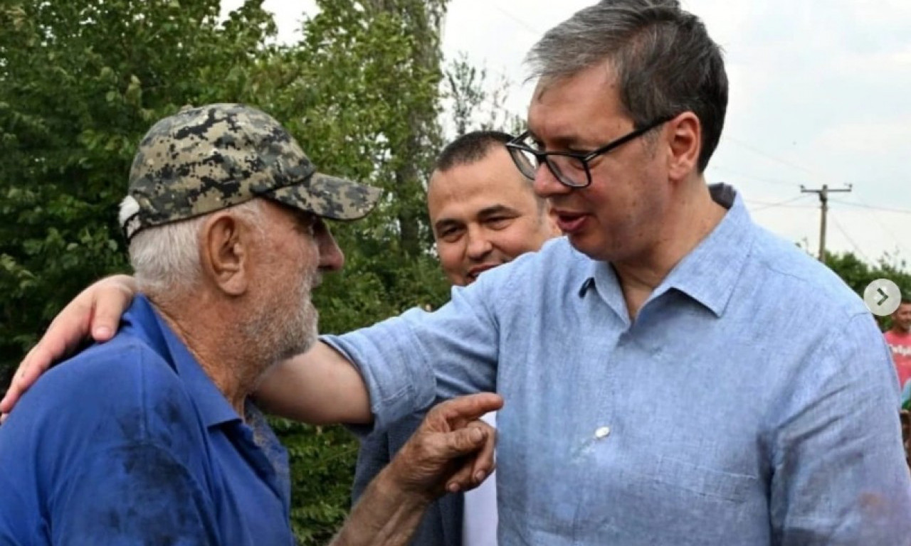 VUČIĆ OBILAZI PORODICE KOJE SU U POŽARU OSTALE BEZ KUĆA: "Da ljudima damo pare, pomoć iz budžetske rezerve" (VIDEO)