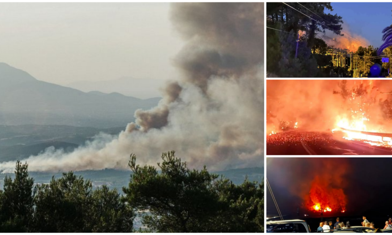 ZATVARAJU SE PUTEVI NA HALKIDIKIJU: Požar parališe sve, evo gde ne smete da idete!