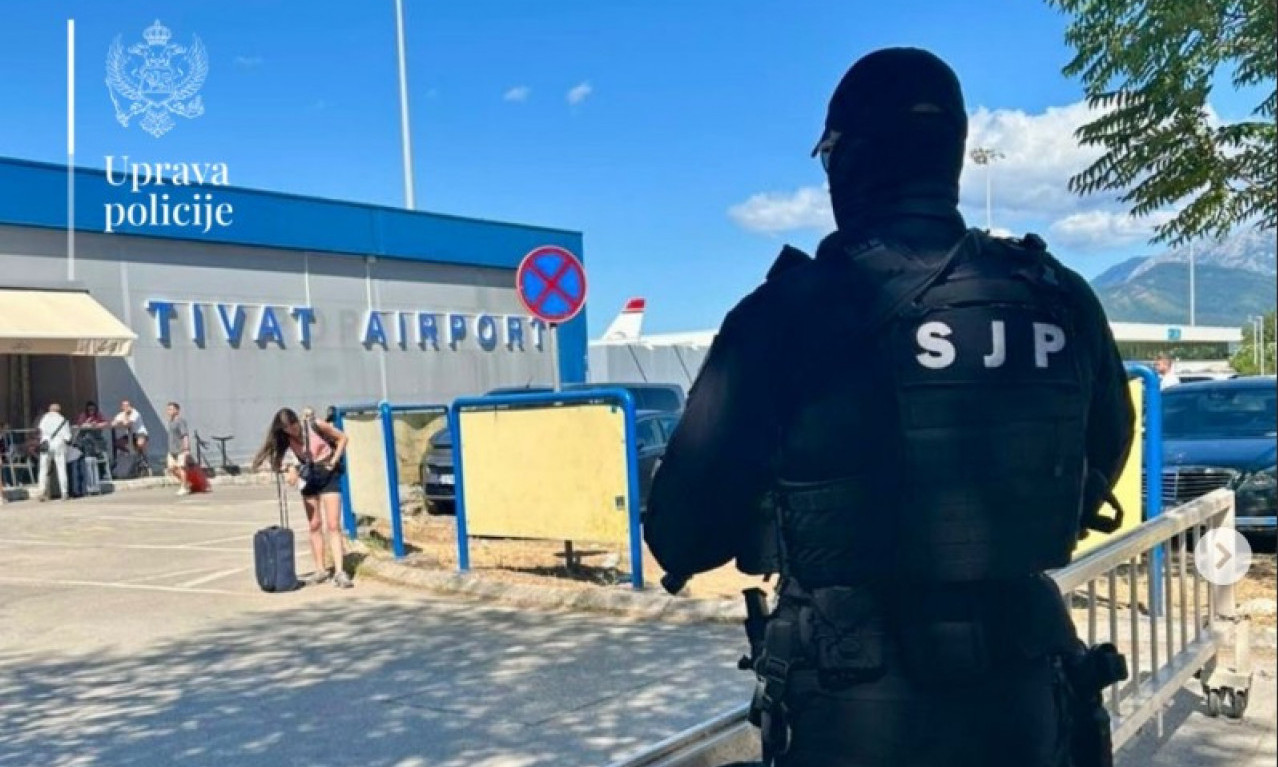 AERODROM POD OPSADOM Specijalci i policija u Tivtu, evo šta se događa (FOTO)