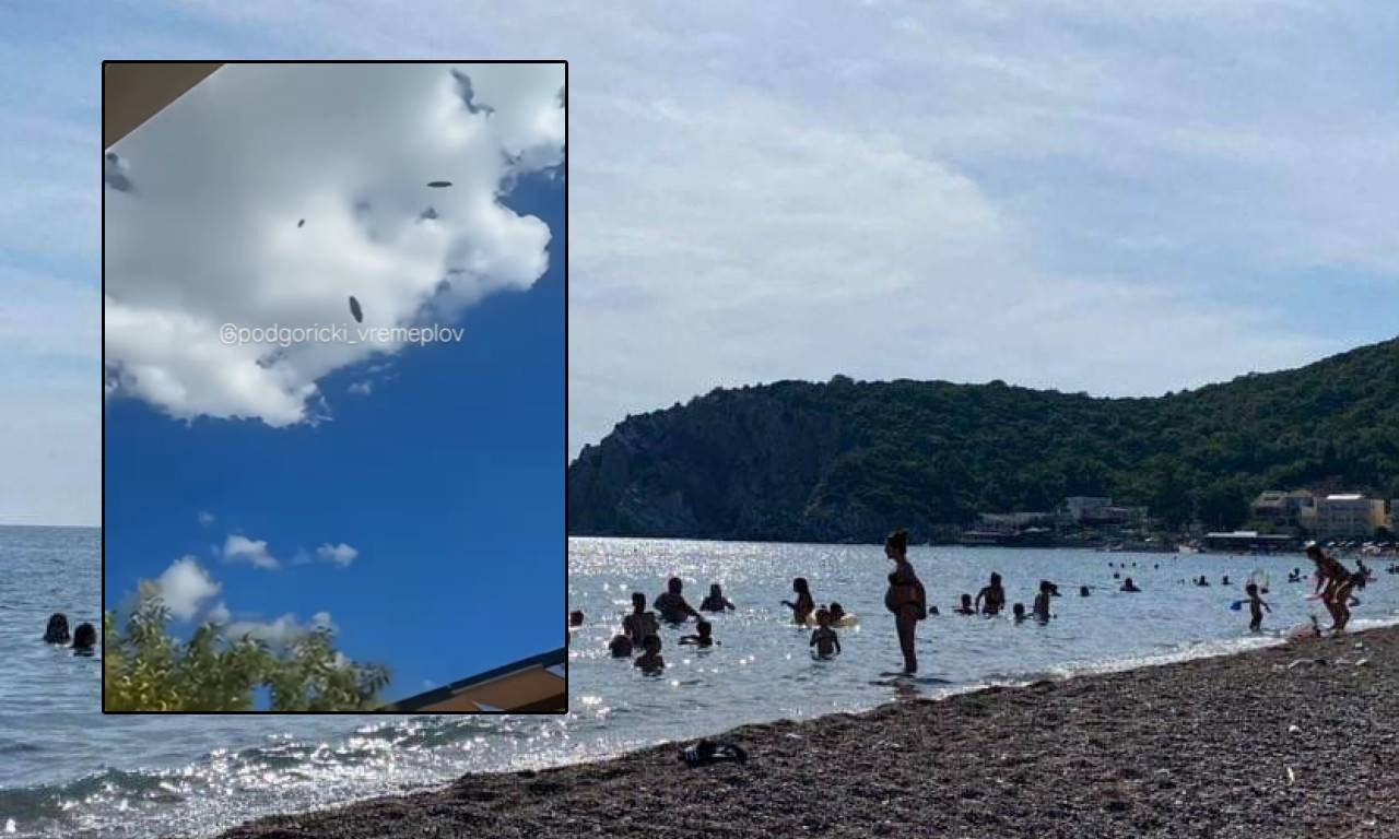 STRAŠNA PIJAVICA U CRNOJ GORI! Suncobrani od 20 kila poleteli u vazduh kao helijumski baloni: "Odjednom njih 30"