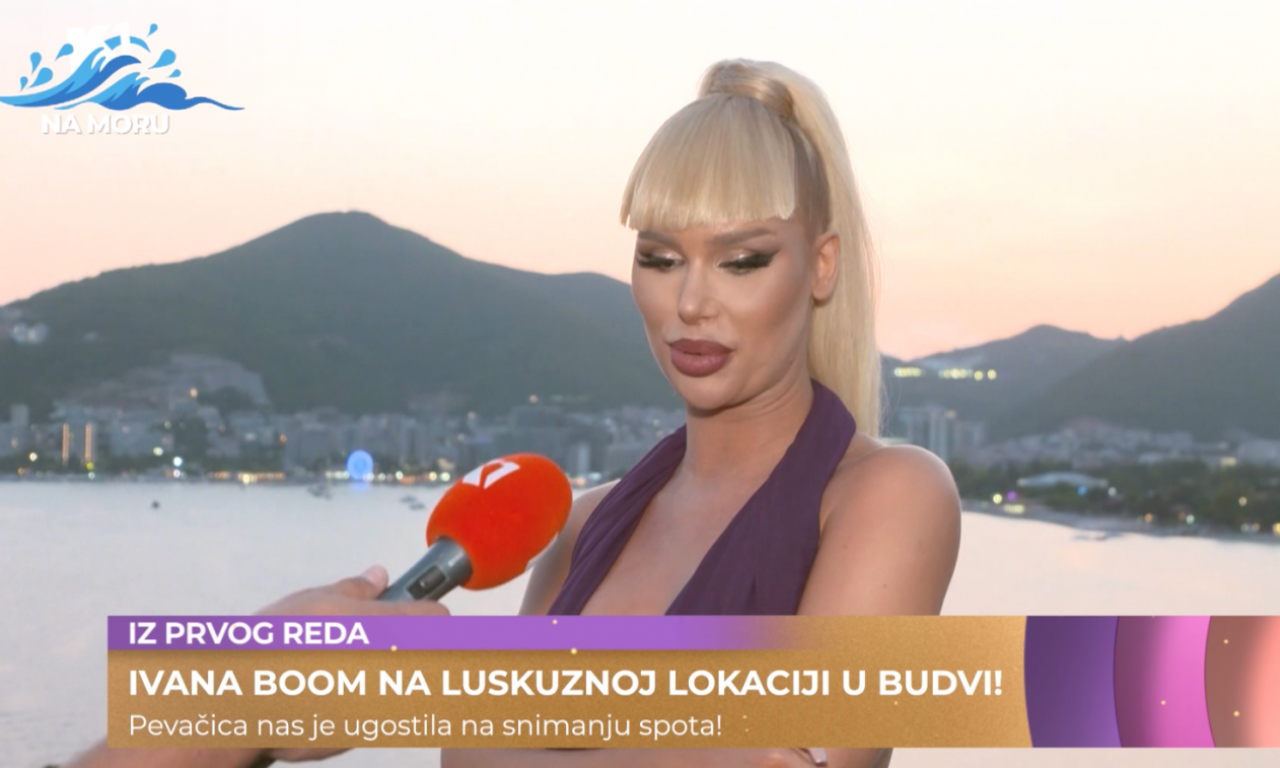 IVANA BOOM NIKOLIĆ POLUGOLA NA SNIMANJU SPOTA U BUDVI Evo šta nam je otkrila o koncertu sa Teom Tairović (VIDEO)