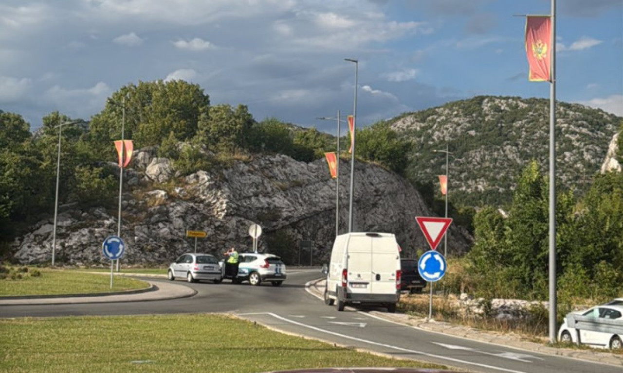 BLOKIRAN PUT OD BUDVE DO CETINJA USRED SEZONE: Niko ne zna šta se dešava, policija na kružnom toku! (FOTO)